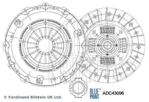 BLUE PRINT Комплект сцепления ADC43096